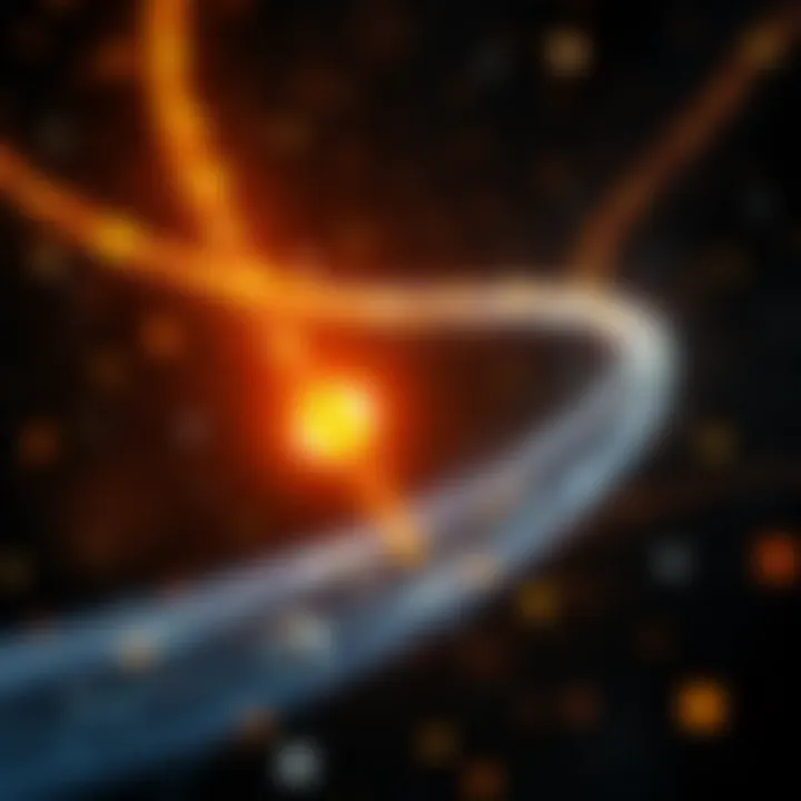 Visualization of dark matter interaction