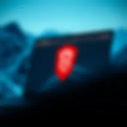 Brave browser interface showcasing privacy features