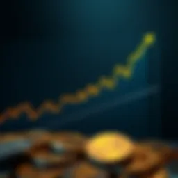 Graph depicting the growth of cryptocurrencies over time