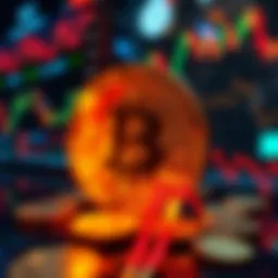 An abstract visualization of cryptocurrency market trends