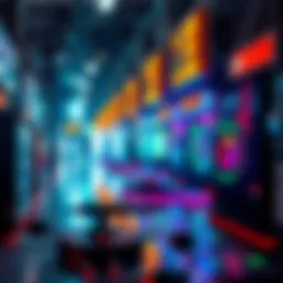 A vibrant digital artwork showcasing the fusion of technology and creativity.