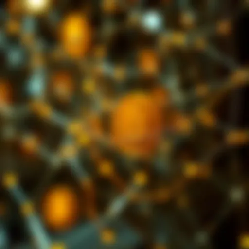 Visual representation of interconnected blockchains