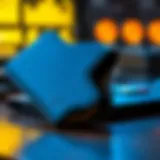 Sleek Hardware Wallet Design A high-tech hardware wallet showcasing its sleek design and security features