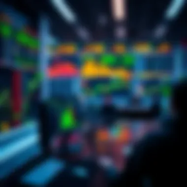 Simulated trading environment showcasing market dynamics