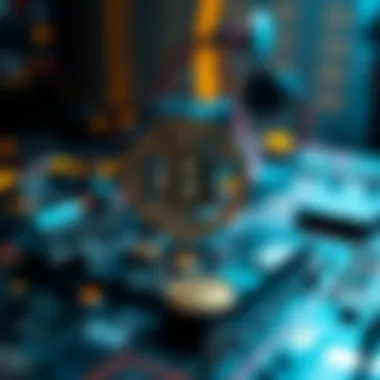 Infographic illustrating technological foundations of cryptocurrencies