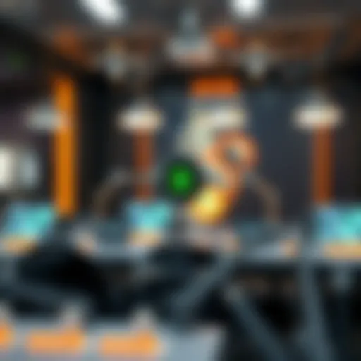 Decentralized Networks and Blockchain Technology Visual representation of decentralized networks and blockchain technology