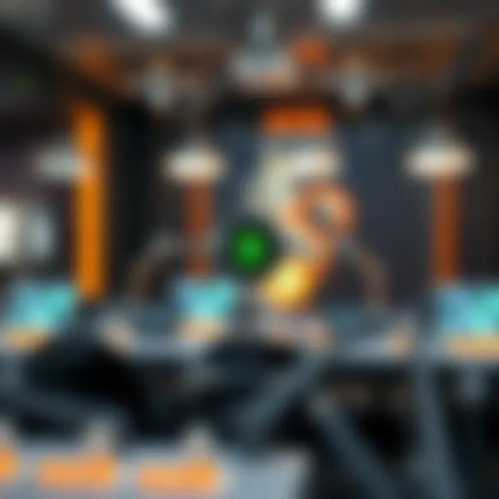 Decentralized Networks and Blockchain Technology Visual representation of decentralized networks and blockchain technology