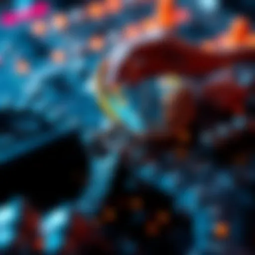 Innovative blockchain technology representation