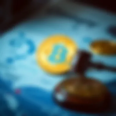 Legal framework for cryptocurrency illustration