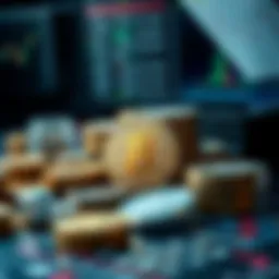 Visual representation of diversified digital assets within a retirement portfolio