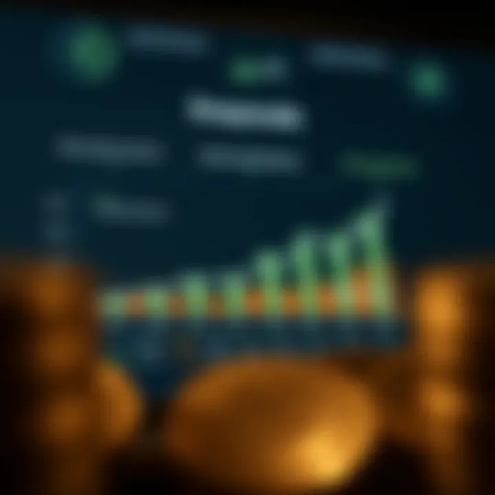 A chart illustrating Grayscale's cryptocurrency products and their market shares