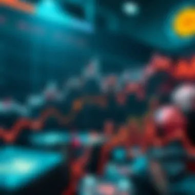 Market Trend Analysis of High-Value NFTs An illustration depicting a dynamic market trend analysis of high-value NFT sales.