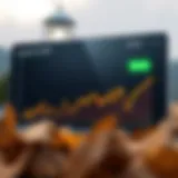 Graph showing projected stock price trends for Hood