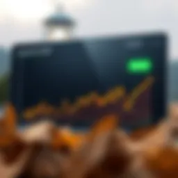 Graph showing projected stock price trends for Hood