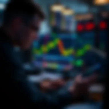 Trader analyzing market trends