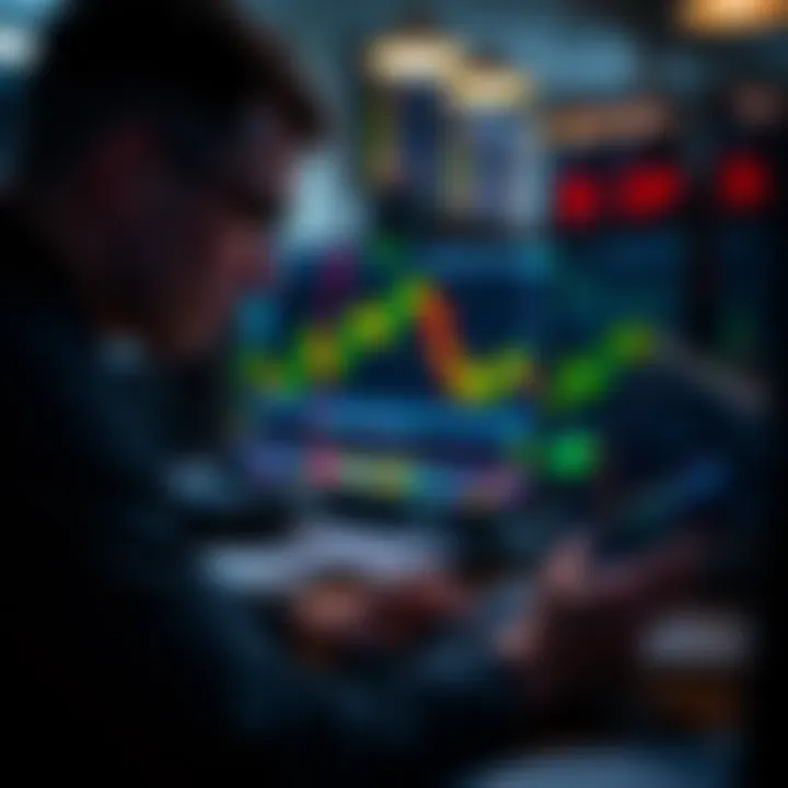Trader analyzing market trends