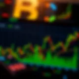 Graph showing cryptocurrency market trends