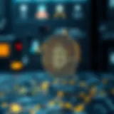 Conceptual visualization of blockchain technology