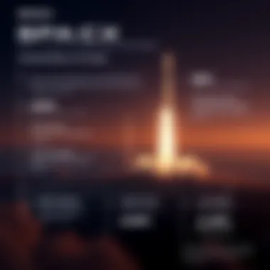 An infographic detailing SpaceX's market position and growth