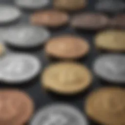 Diverse KuCoin coins showcase