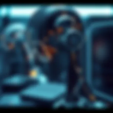 Ethics in Artificial Intelligence Conceptual art illustrating ethical considerations in AI