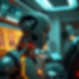 A futuristic depiction of AI technology in everyday life