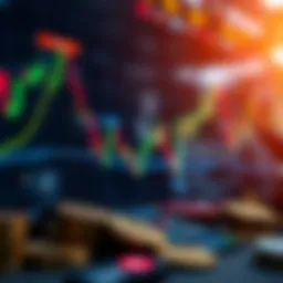 An abstract representation of cryptocurrency trading dynamics