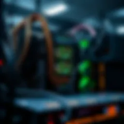 High-performance mining rig showcasing advanced technology