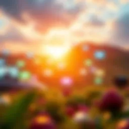 A vibrant digital landscape showcasing various video platforms