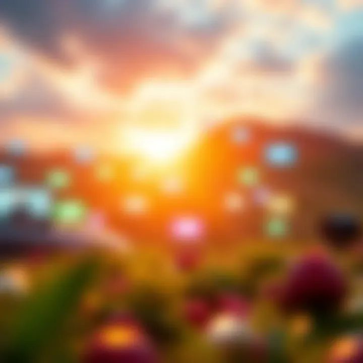 Exploring Video Platforms A vibrant digital landscape showcasing various video platforms