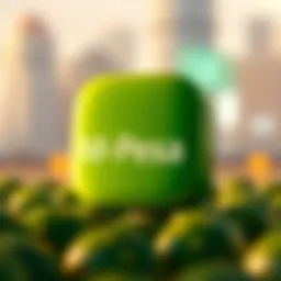 M-Pesa logo representing mobile financial services