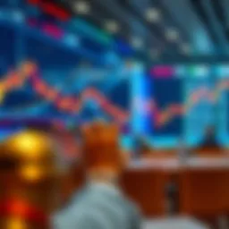 Conceptual illustration of crypto options trading dynamics