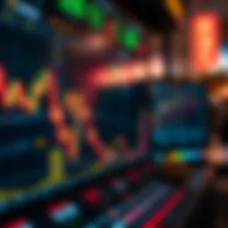 Visual representation of NFT stocks on a digital trading platform