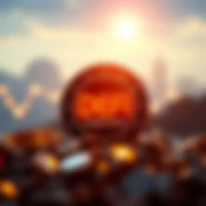 Illustration depicting risks and benefits in DeFi investments