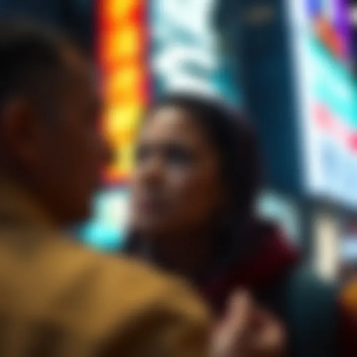 Visual representation of shared interests in cryptocurrency