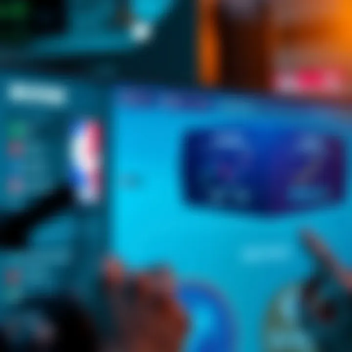 A user interface design showcasing NBA Top Shot's platform features