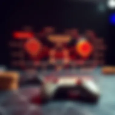 Blockchain Technology's Role in Gaming A conceptual diagram illustrating blockchain technology in gaming