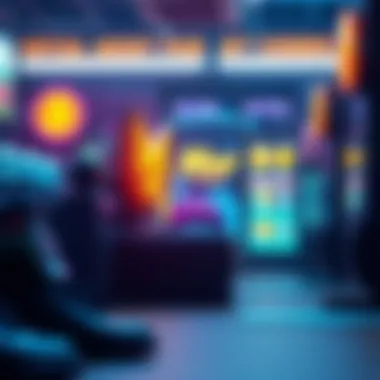 Virtual Assets in Crypto Gaming An illustration showcasing virtual assets in a crypto game environment