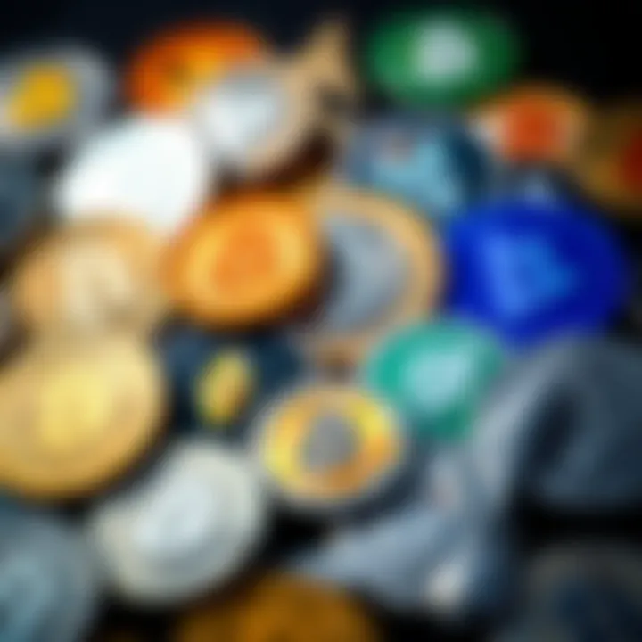 A visual representation of various cryptocurrency logos symbolizing diversity in investment options.
