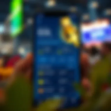 Exploring the PowerCash App Interface Visual representation of the PowerCash App interface showcasing its features