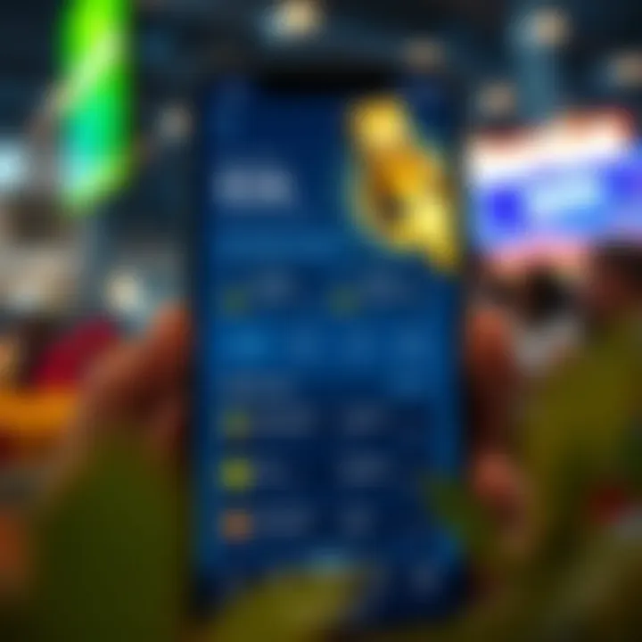 Exploring the PowerCash App Interface Visual representation of the PowerCash App interface showcasing its features