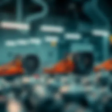 Illustration comparing free cloud mining to traditional mining methods