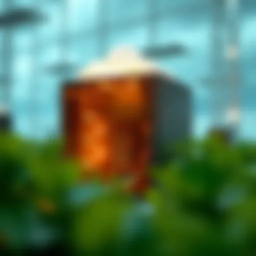 Conceptual representation of cloud mining technology