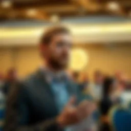 Michael Saylor presenting at a conference