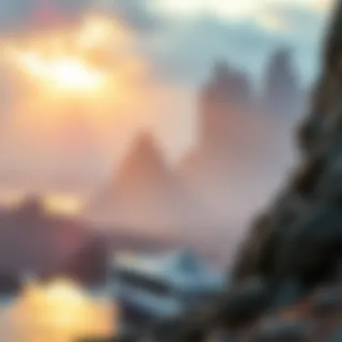 The Future of Cryptocurrencies Futuristic depiction of cryptocurrency landscape
