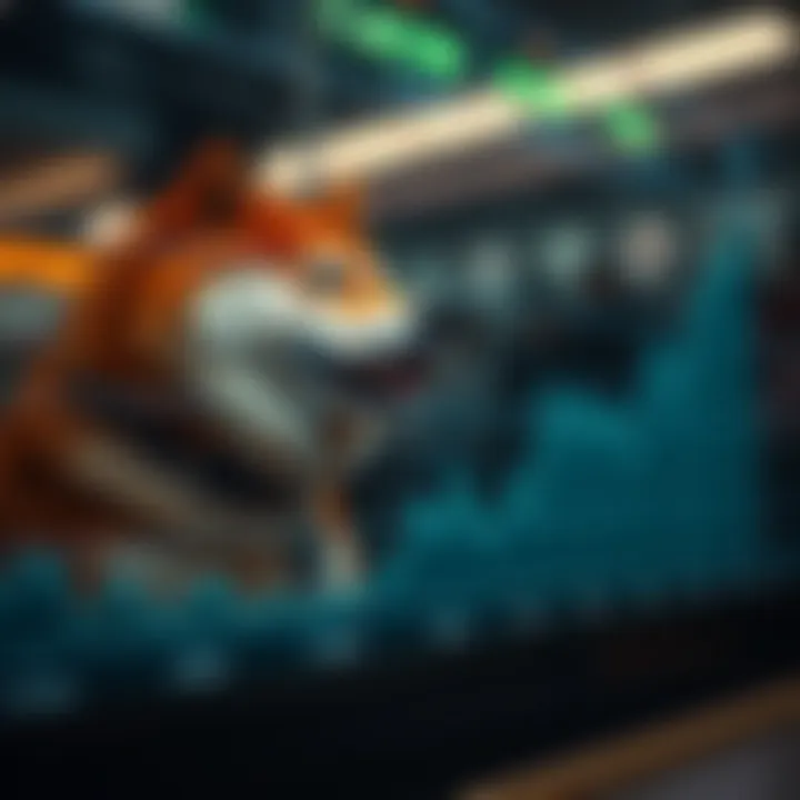 Trading Volume Across Exchanges Graph illustrating Shiba Inu Coin trading volume across various exchanges