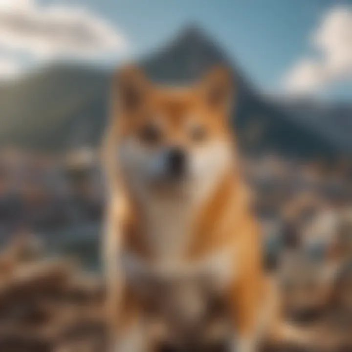 A conceptual image showcasing the technological framework of Shiba cryptocurrency