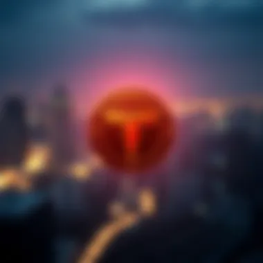 Visual representation of TeslaCoin's logo