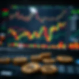 Currency trading overview with charts and graphs