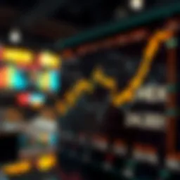 Graph showing fluctuating HEX prices